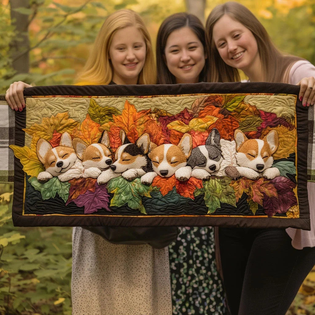 Autumn Naps Quilted Table Runner