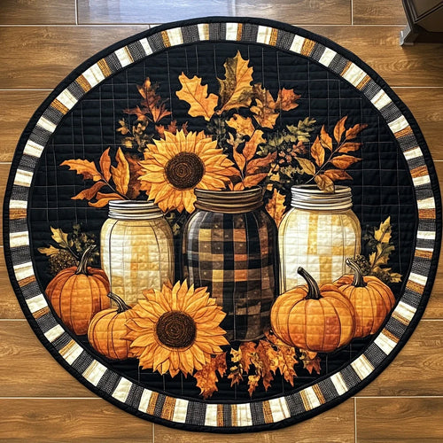 Autumn Radiance Quilted Round Mat
