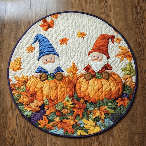 Autumn Treasures Quilted Round Mat