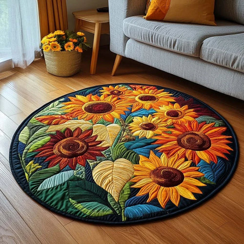 Autumn Whisper Quilted Round Mat