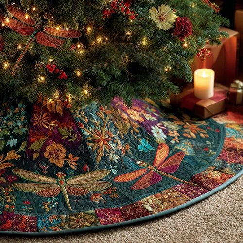 Autumn Wings Christmas Quilted Tree Skirt
