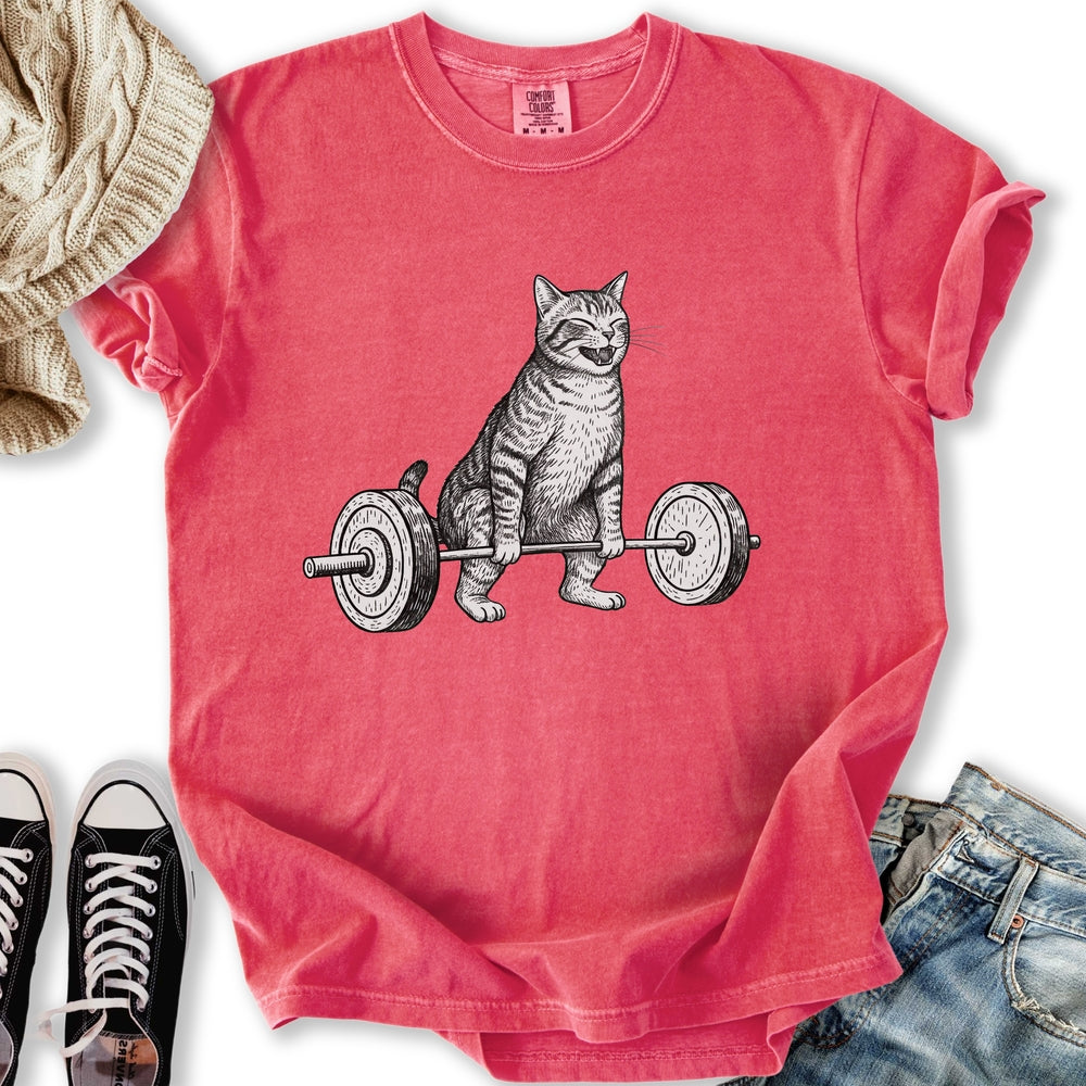 Deadlift Cat Relaxed Tee