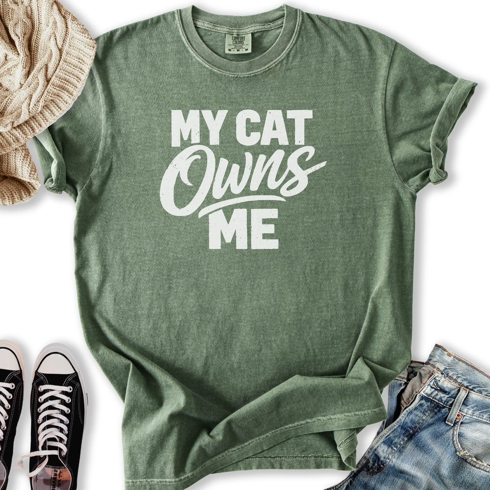 My Cat Owns Me Relaxed Tee