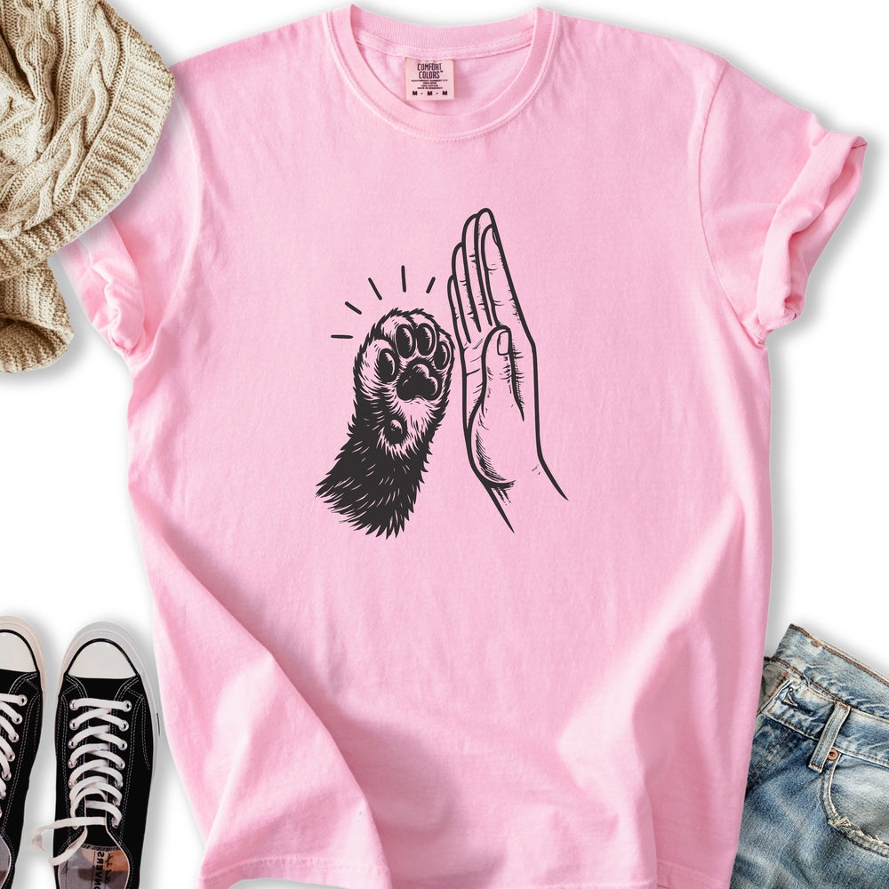 Cat High Five Relaxed Tee