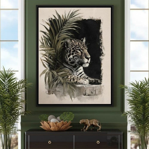 Silent Watcher at Stone Edge Canvas Wall Art