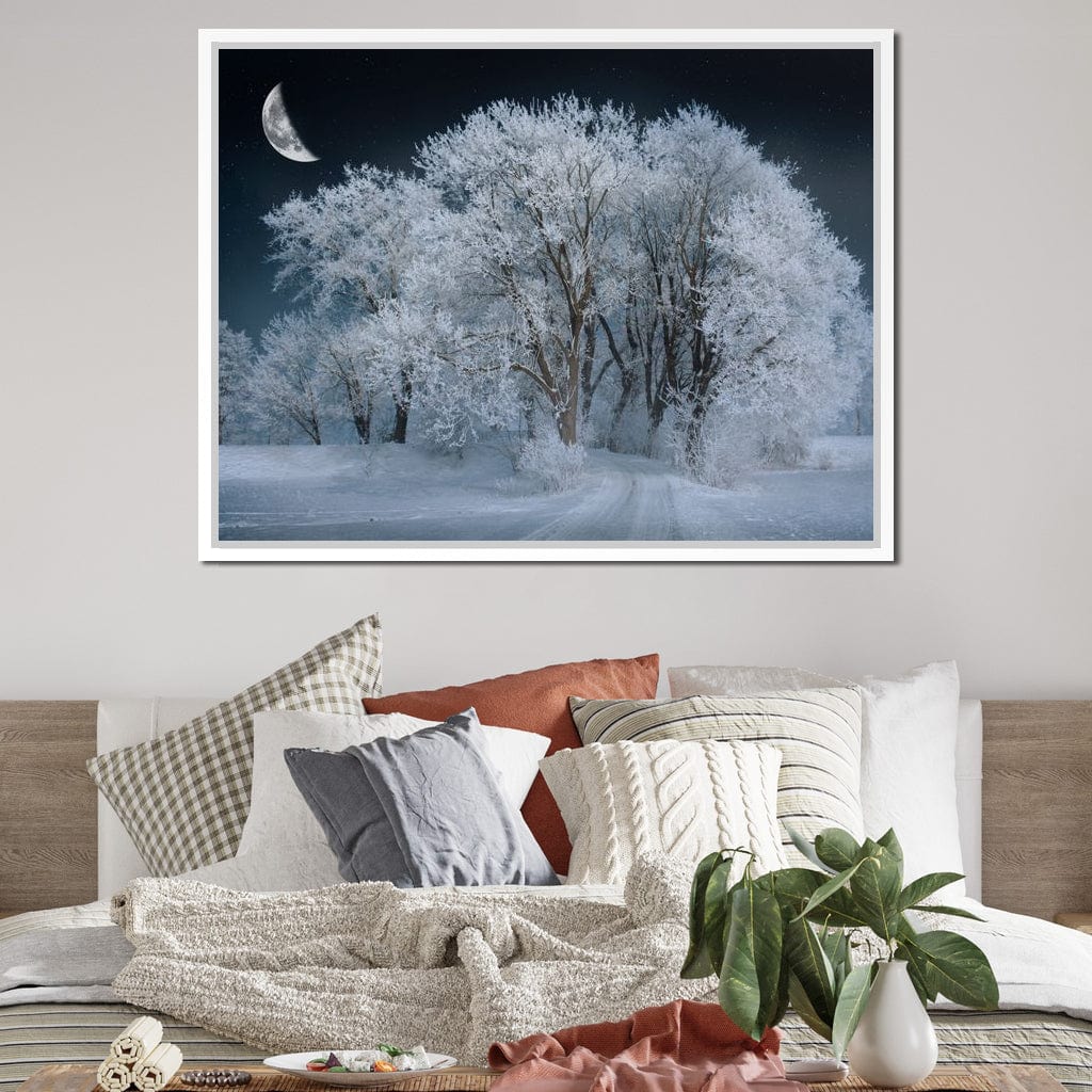 Winter Snow Forest Canvas Wall Art