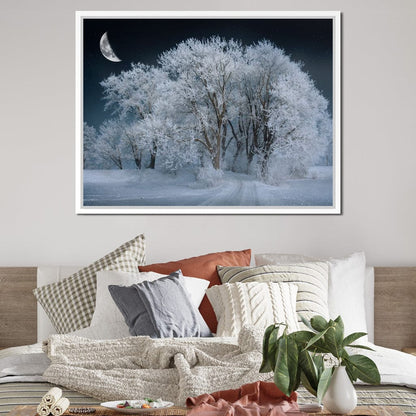 Winter Snow Forest Canvas Wall Art