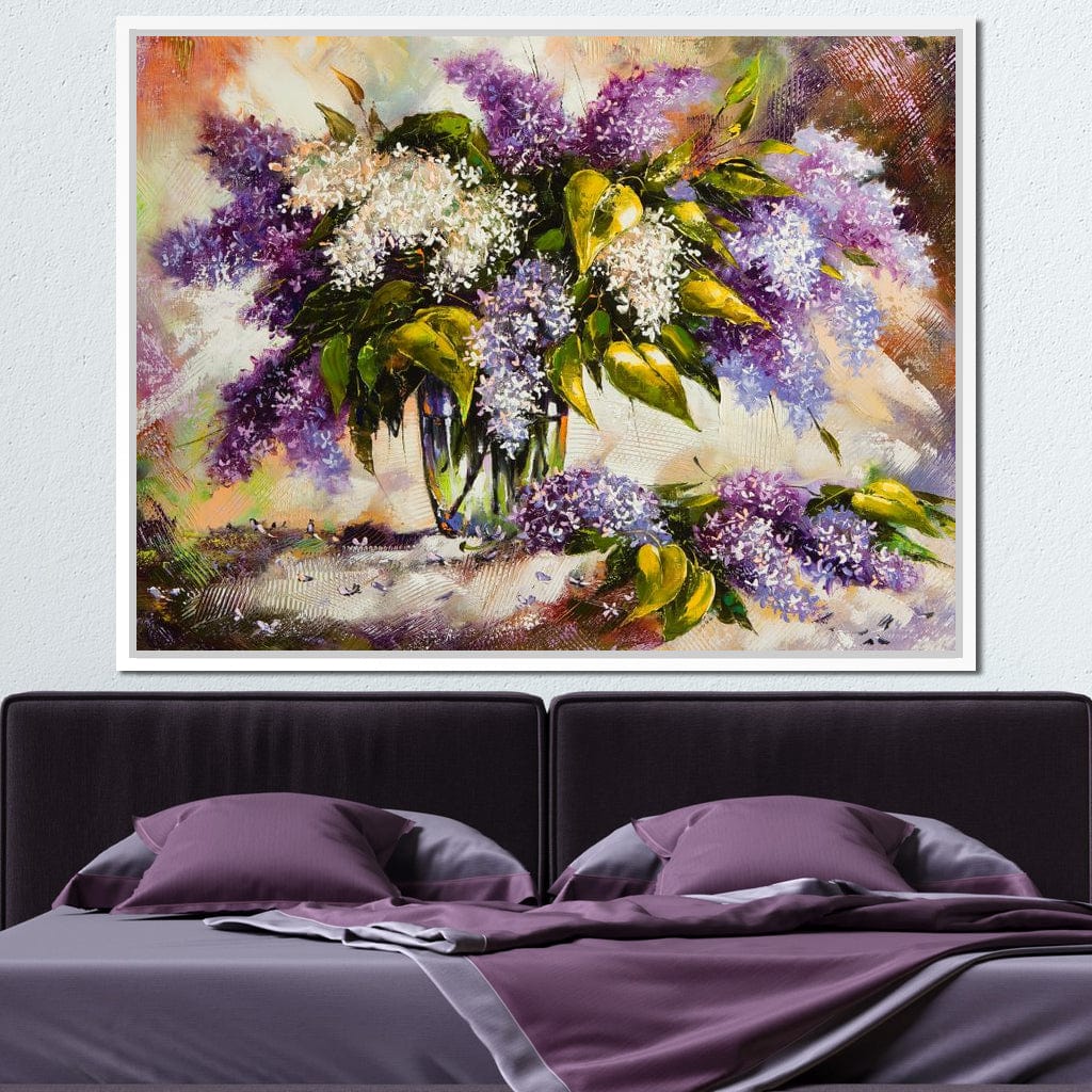 Lilac Bouquet Canvas Wall Art
