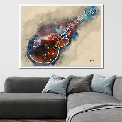 BB King's Guitar Canvas Wall Art