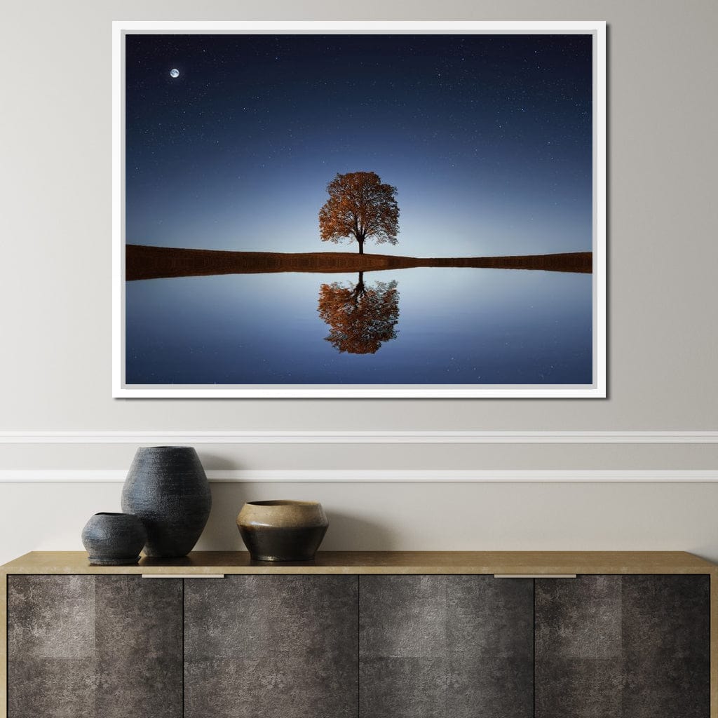 Tree Reflection Canvas Wall Art