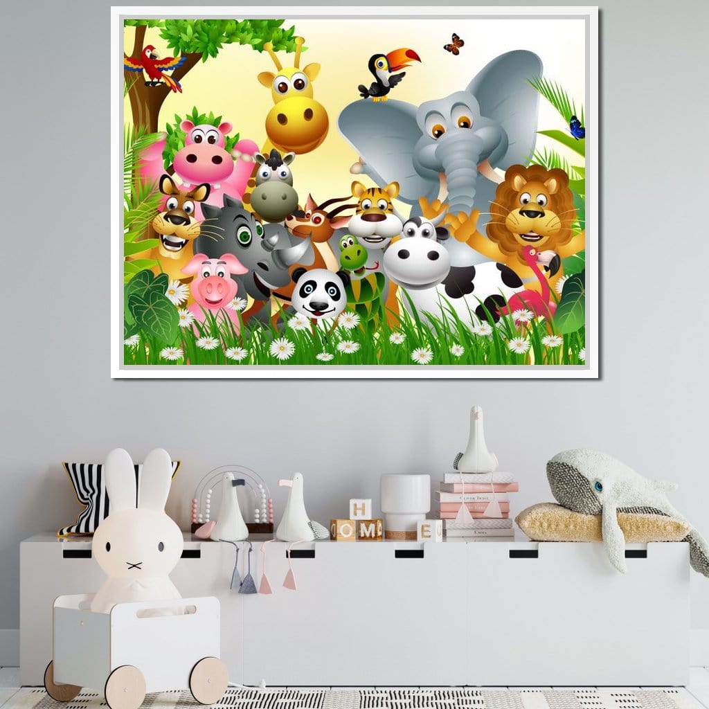 Cute Animals Canvas Wall Art