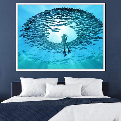 Eye of the Ocean Canvas Wall Art