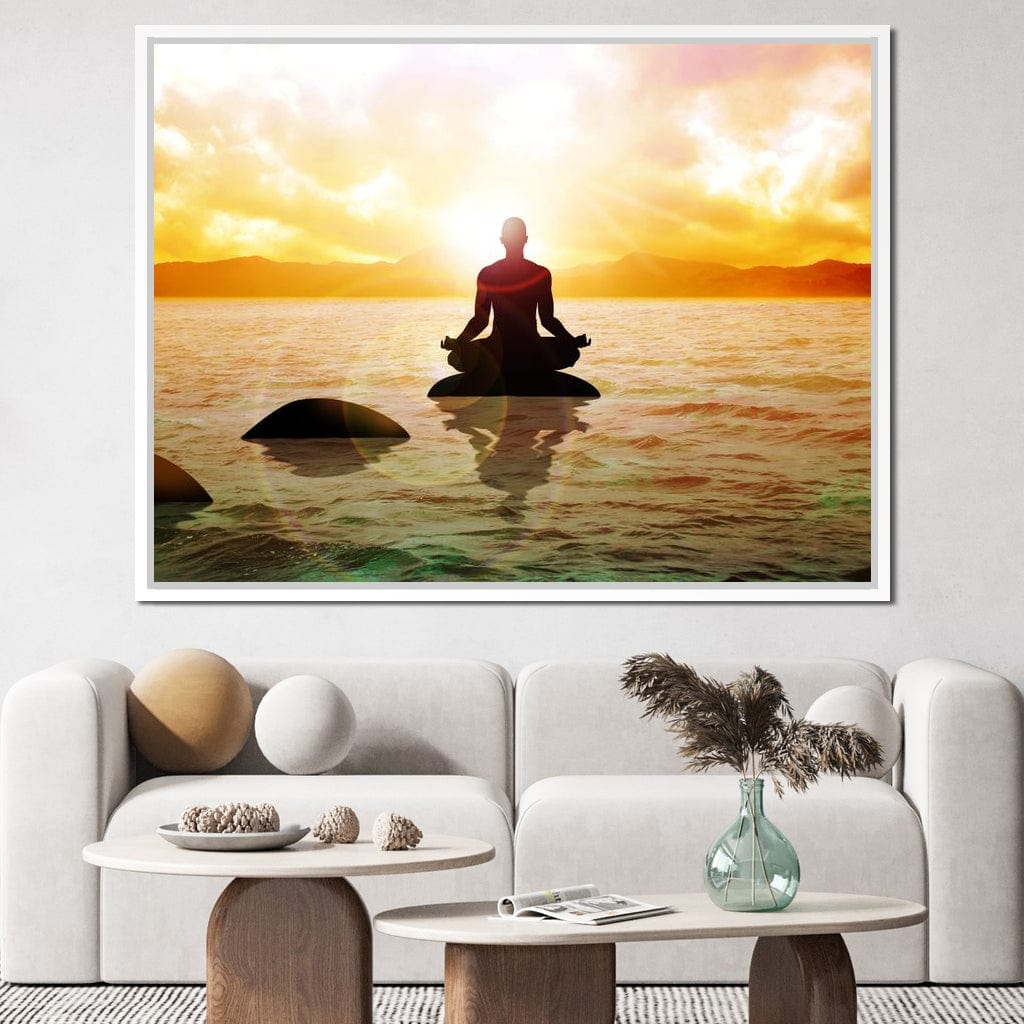 Meditation Master Canvas Wall Art