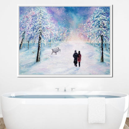 Winter Walk Canvas Wall Art