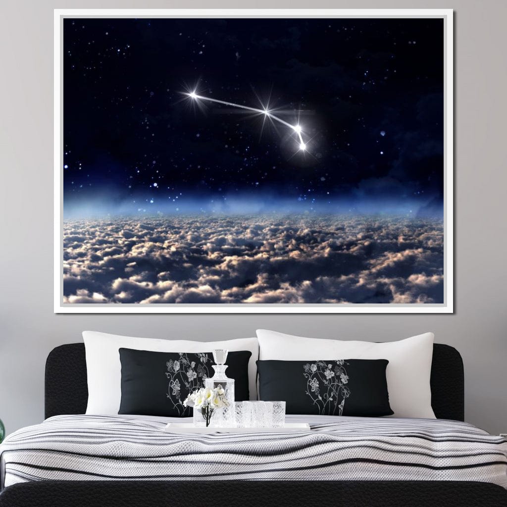 Aries Horoscope Constellation Canvas Wall Art