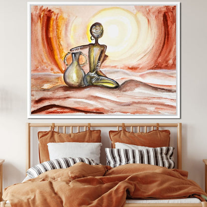 Sunset in Africa Canvas Wall Art