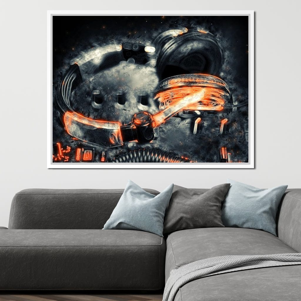 Neon Beats Canvas Wall Art