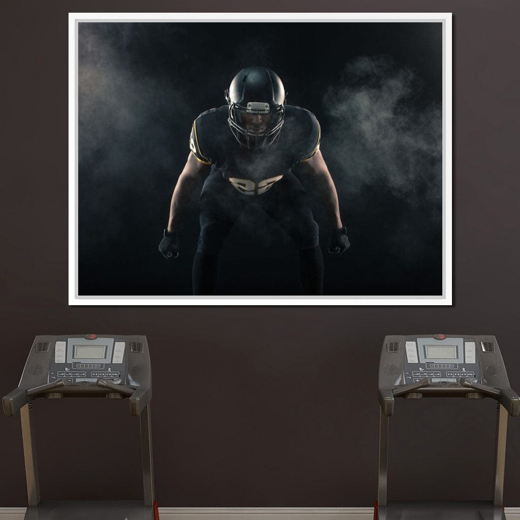 Football Athlete Canvas Wall Art