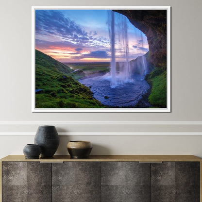 Seljalandsfoss Waterfall Canvas Wall Art