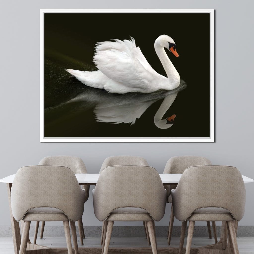 Swan Canvas Wall Art