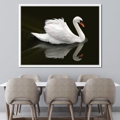 Swan Canvas Wall Art