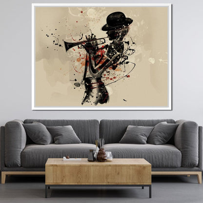 Trumpeter Canvas Wall Art