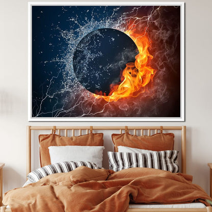 Black Hole Elements Canvas Wall Art