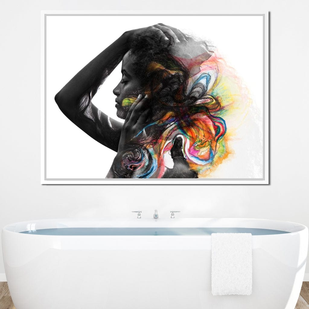 Colorful Hair Canvas Wall Art