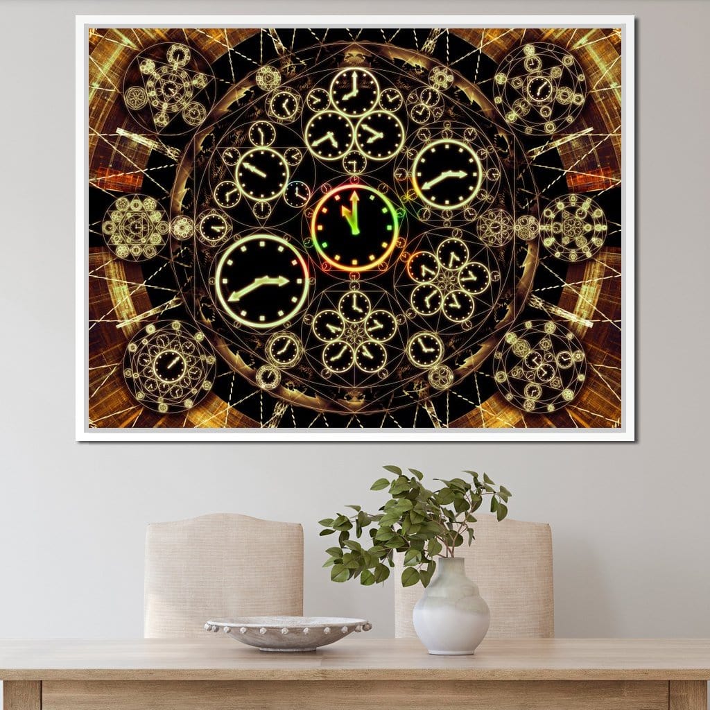 Circles of Time Canvas Wall Art