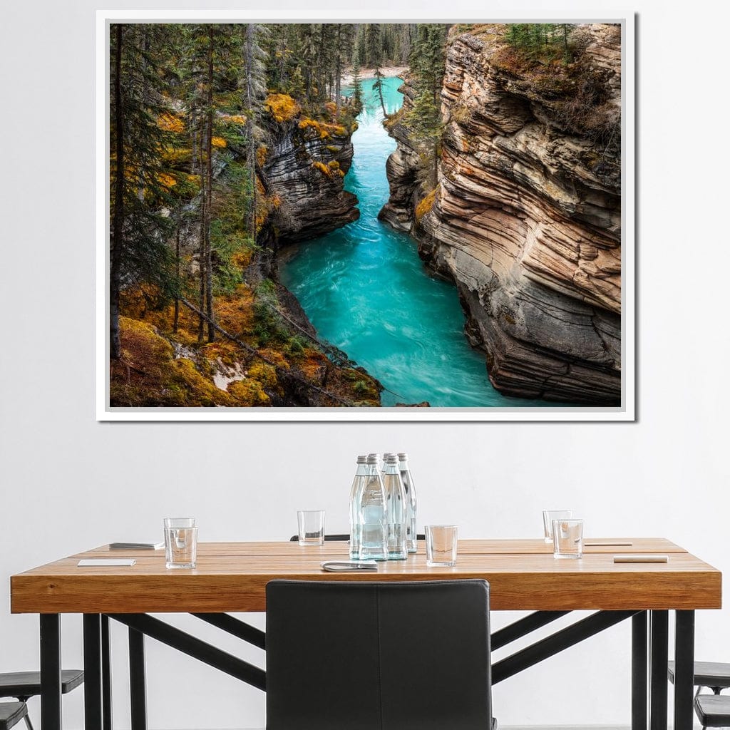 Athabasca Falls Canvas Wall Art