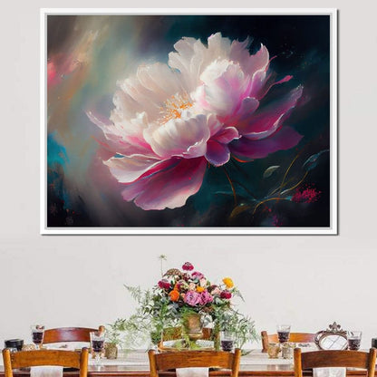 Peonie Flower 3 Canvas Wall Art
