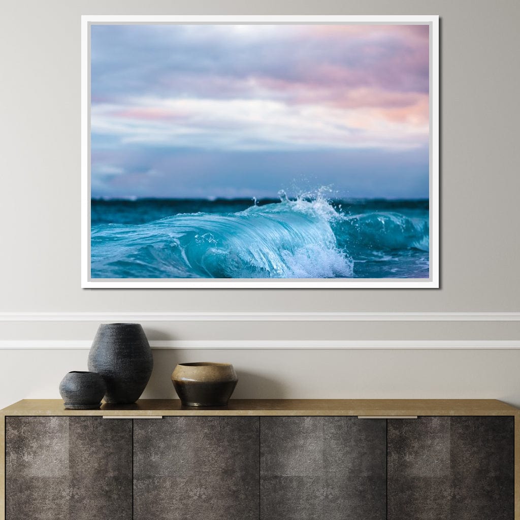 Blue Waves Canvas Wall Art