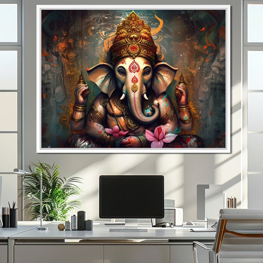 Ganesha's Wealth Canvas Wall Art