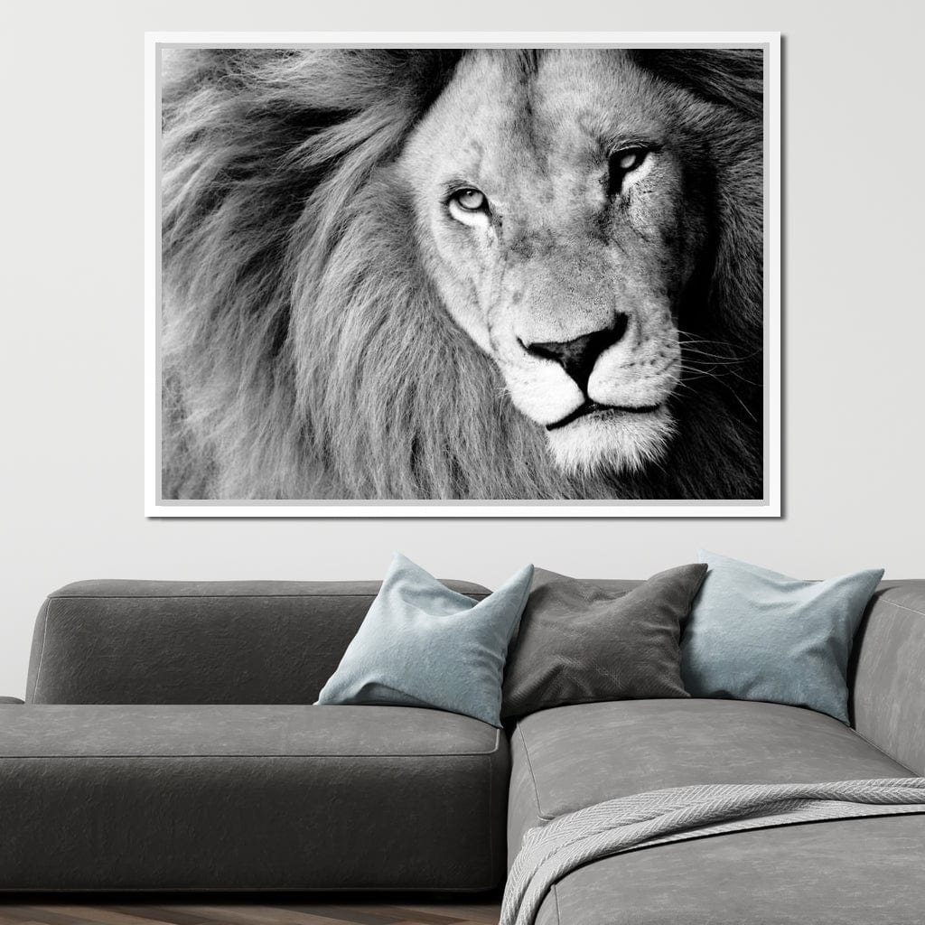 Lion Portrait Canvas Wall Art