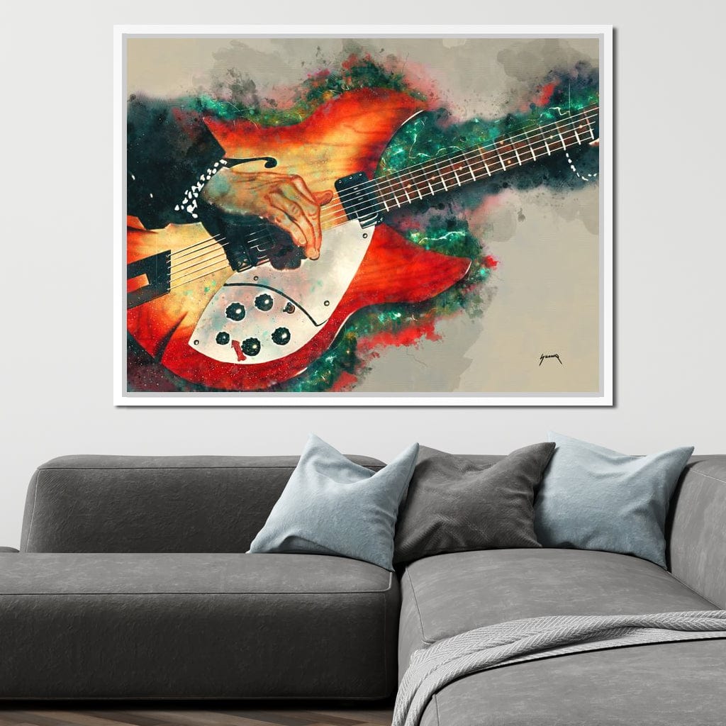 Tom Petty's Electric Guitar Canvas Wall Art