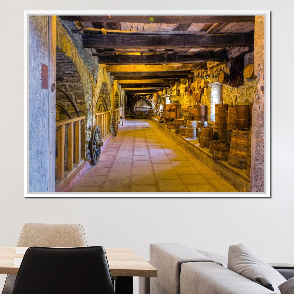 Inside the Old Barn Canvas Wall Art