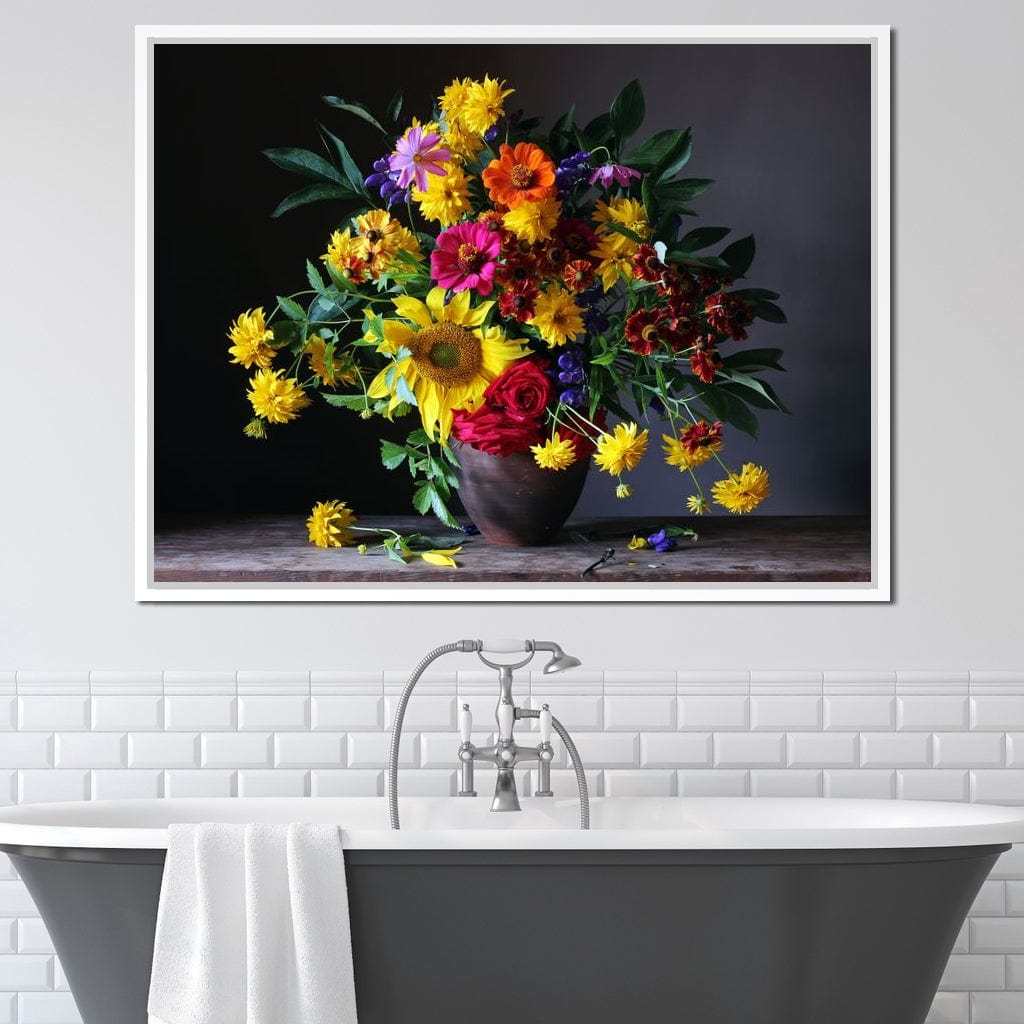 Sunflower Bouquet Canvas Wall Art