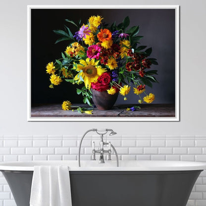 Sunflower Bouquet Canvas Wall Art