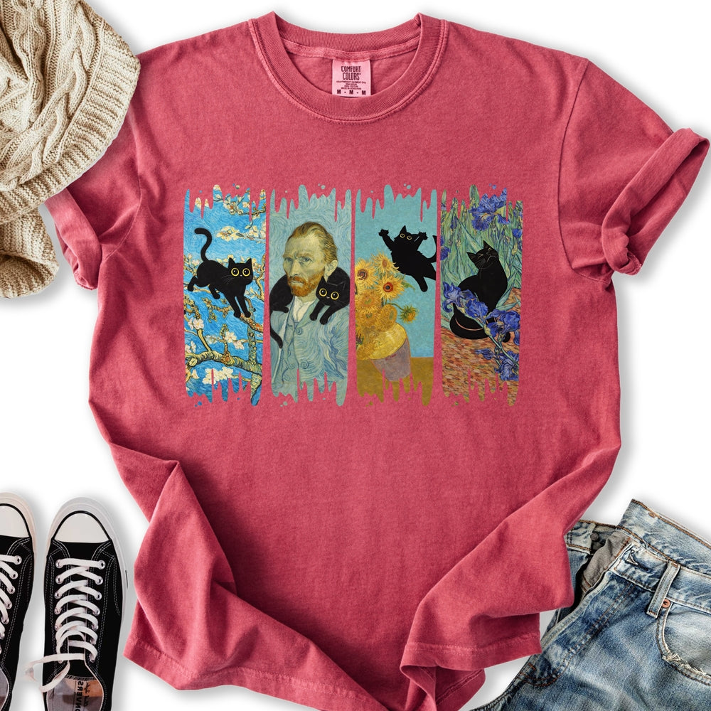 Van Goghs Cat Relaxed Tee