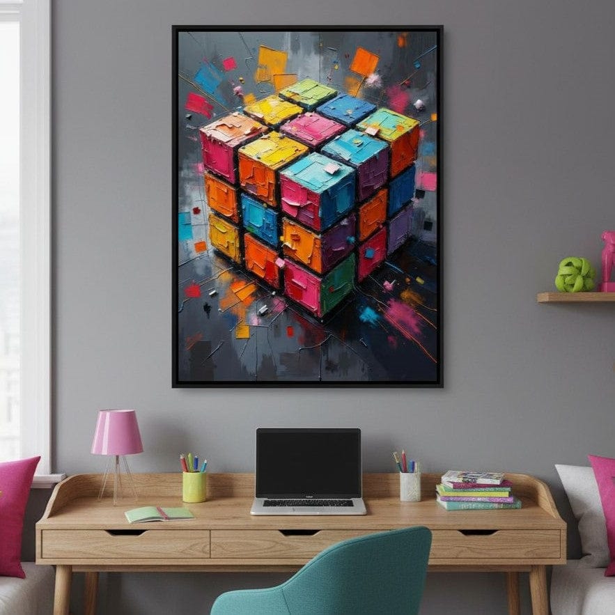 Fractured Logic Canvas Wall Art