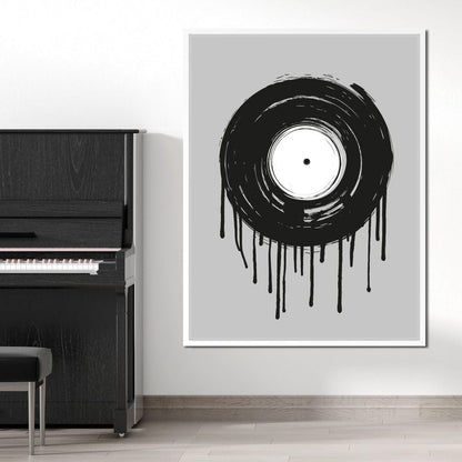 Vinyl Dripping Canvas Wall Art