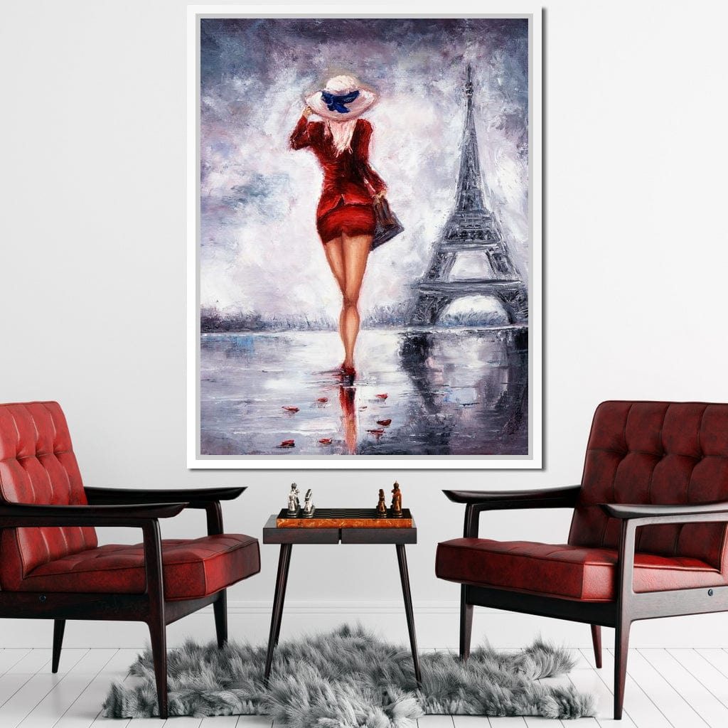 Looking for Love in Paris Canvas Wall Art