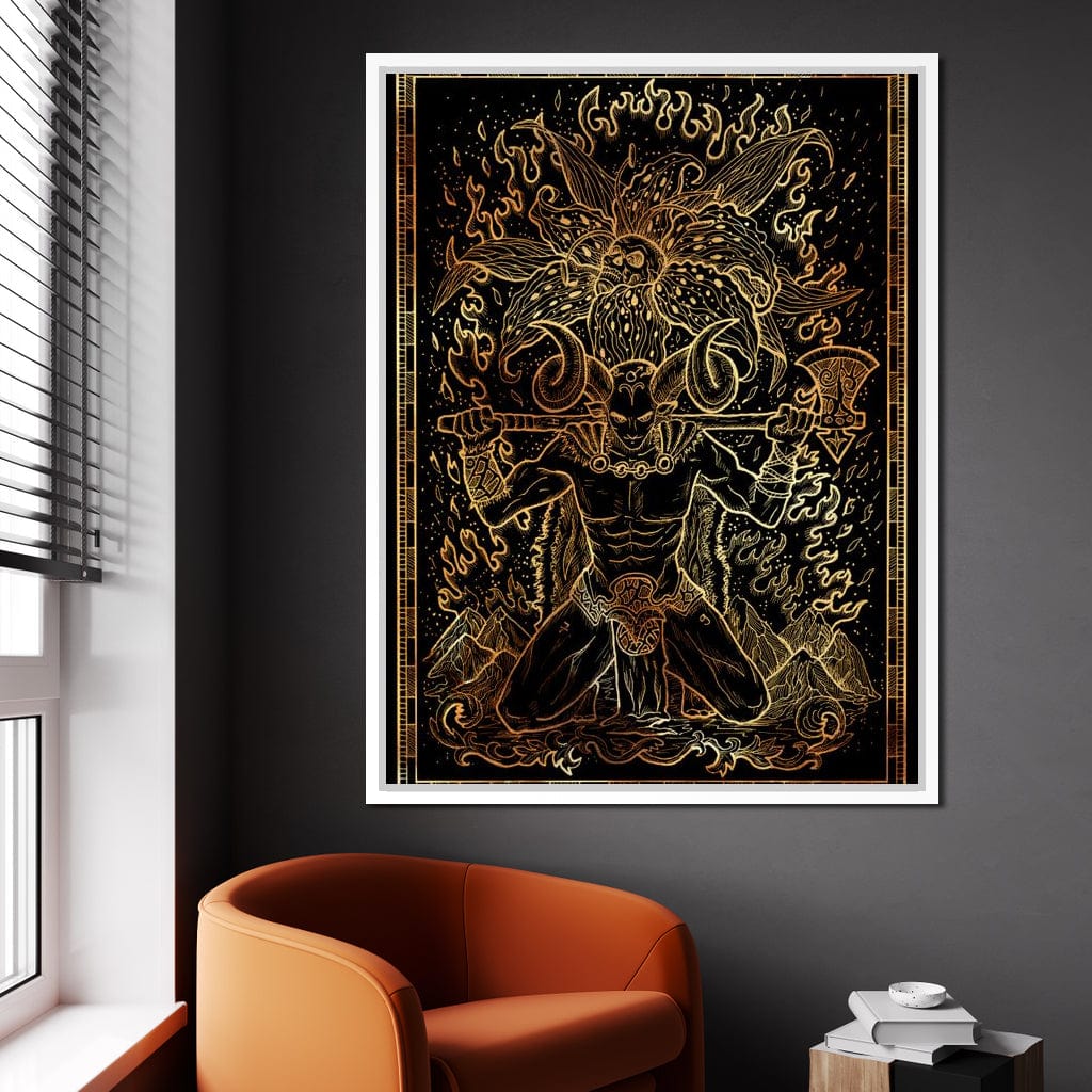 Zodiac sign Aries Canvas Wall Art