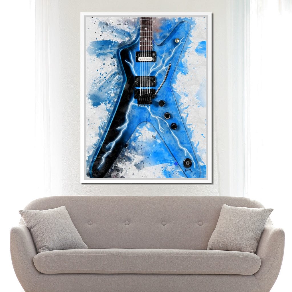 Dimebag Darrell's Guitar Canvas Wall Art