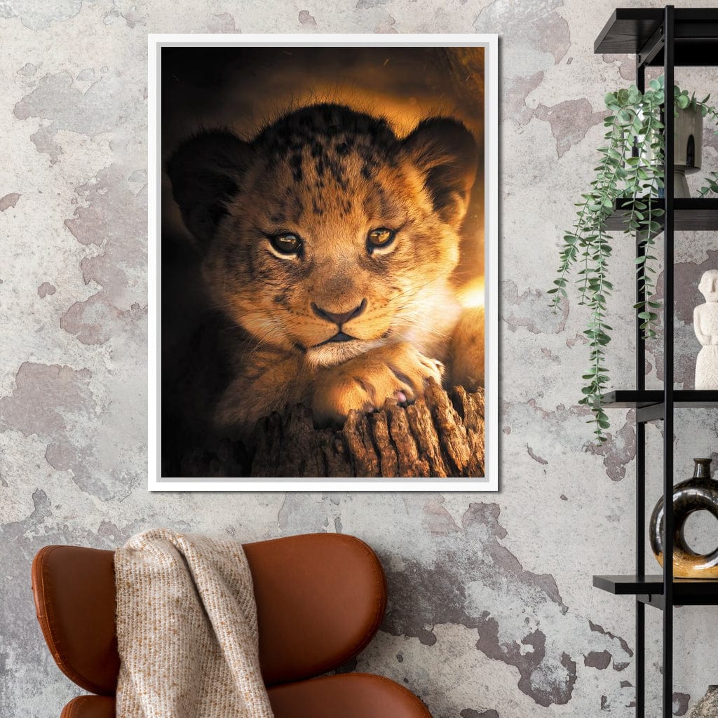 Lion Cub Canvas Wall Art