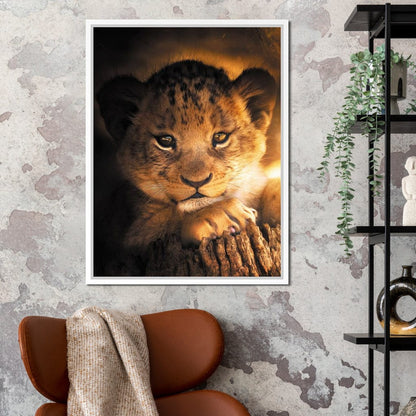 Lion Cub Canvas Wall Art