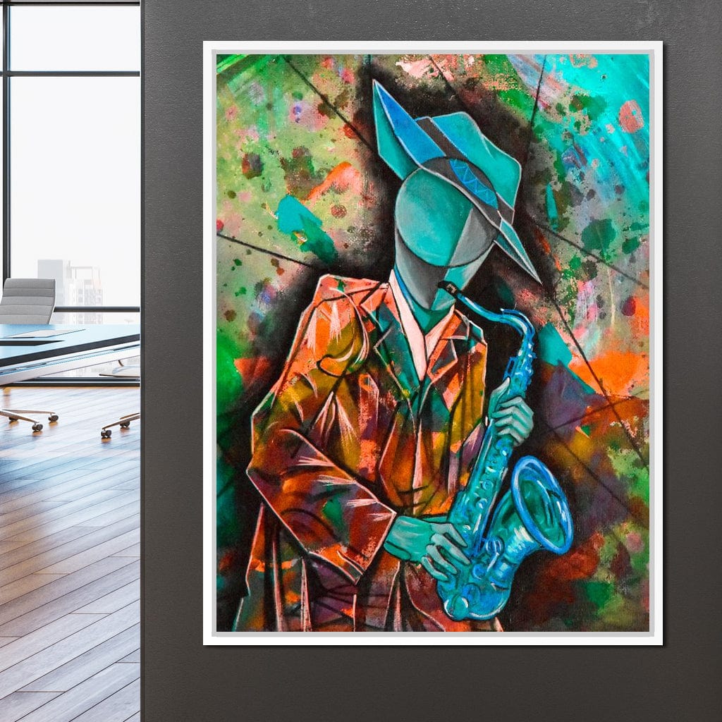 Soul Jazz Player Canvas Wall Art