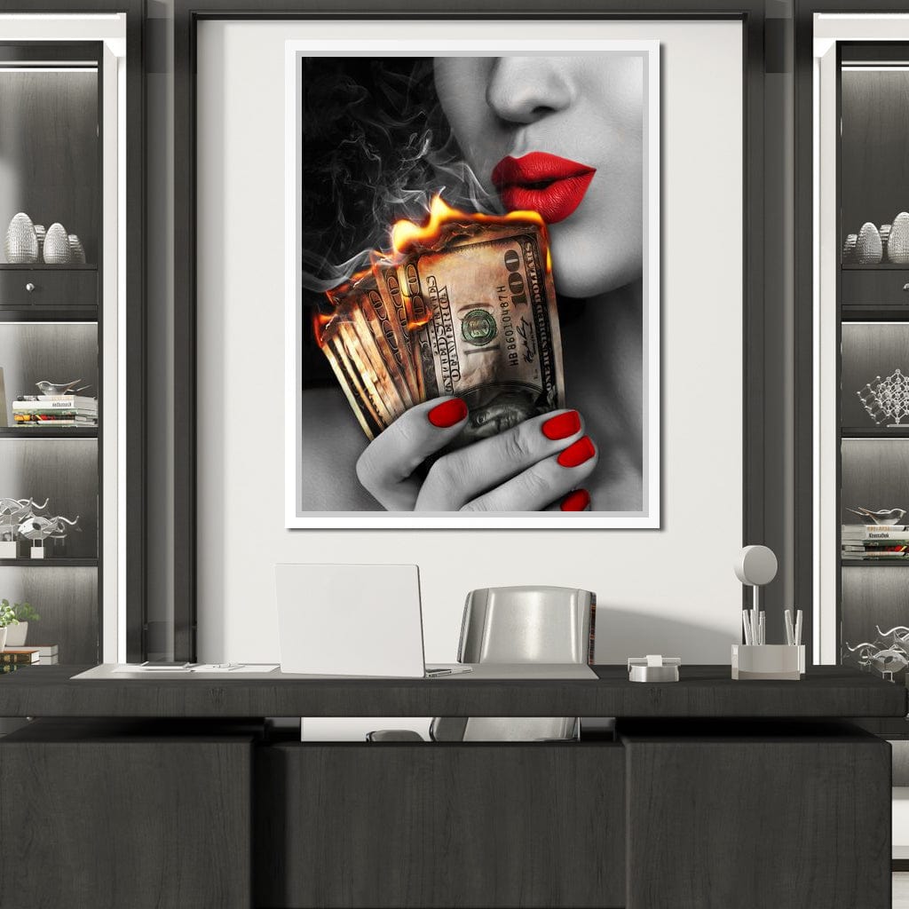Flame Kissed Canvas Wall Art