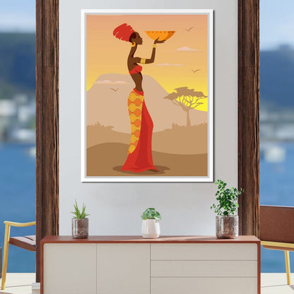African Offering Canvas Wall Art