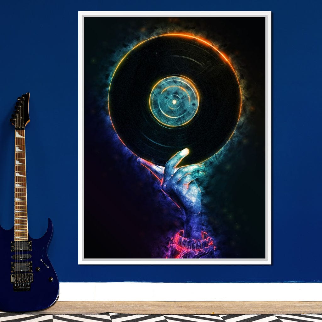 Neon Vinyl Canvas Wall Art